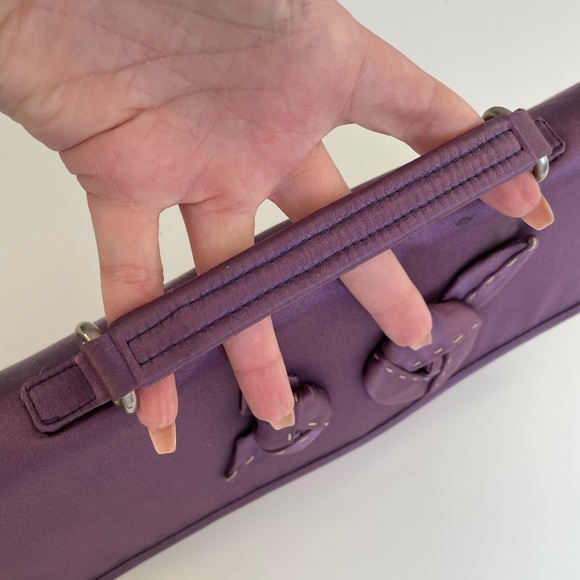 Auth Rare PRADA Satin Clutch - Picture 6 of 14